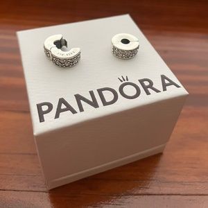 PANDORA Clear Pavé Clip Charm (Pair)